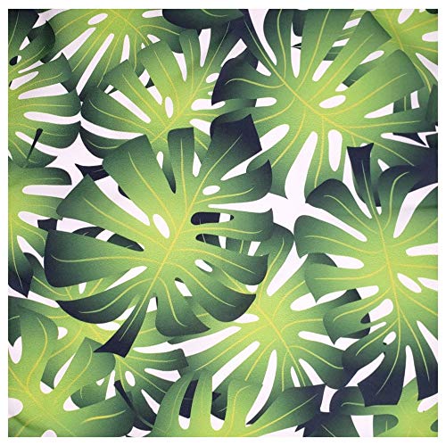 Charlo's Cloth Napkins Set of 4 Green Palm Leaf Monstera Tropical 16" by 16" - Green-0